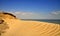 Rippled Sand and Blue Skies