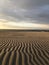 Rippled sand dunes in early morning light on Grado beach - Italy