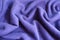 Rippled violet thin simple woolen jersey fabric