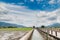 RIrrigation of farmland waterways, Landscape View Of Beautiful Rice Fields At Brown Avenue, Chishang, Taitung, Taiwan