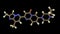 Risdiplam drug molecule, 3D illustration. A medication used to treat spinal muscular atrophy