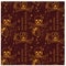 Rise to a high position overcoming hardships seamless pattern
