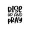 rise up and pray black letter quote