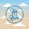 He is risen faith catholic poster sky background