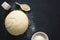 Risen or Proved Yeast Dough for Bread or Pizza