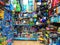 RISHON LE ZION, ISRAEL- APRIL 27, 2018: Shelves with toys in the store in Rishon Le Zion, Israel