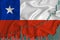 Rising against the backdrop of the Chile flag and stock price fluctuations. Rising stock prices of companies