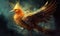 Rising from ashes: Phoenix bird embodies the power of rebirth and renewal Creating using generative AI tools