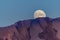 Rising Full Moon Over Mount Saint Helen Crater