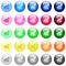 Rising graph icons in color glossy buttons