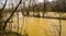 Rising Roanoke River Next to the Roanoke River Greenway