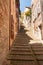 Rising street in Urbino