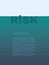 Risk business concept vector with creative text symbol as iceberg in water.