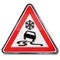 Risk of car skidding on snow