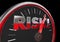 Risk Level Rising Danger Warning Speedometer