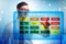 Risk Matrix concept with impact and likelihood