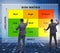 Risk Matrix concept with impact and likelihood