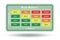 Risk Matrix concept with impact and likelihood - 3d rendering