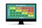 Risk Matrix concept with impact and likelihood - 3d rendering