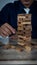 Risk Planning and Strategy in Business Gambling Business Place Wood Blocks on Tower Building Business Ideas.