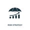 Risk Strategy icon. Creative element design from risk management icons collection. Pixel perfect Risk Strategy icon for