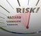Risk Words Speedometer Measure Liability Danger Hazard Level