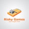 Risky games vector logo design