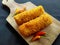 Risoles or fried spring rolls. One of Indonesian snack filled with bean sprouts.