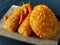 Risoles or Indonesian spring rolls and Kroket or Indonesian croquette