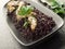 Risotto with black rice