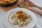 Risotto with chanterelle mushrooms and herbs