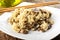 Risotto with fresh mushrooms