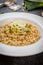 Risotto with leek