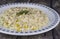 Risotto with leeks, rosemary and Piedmontese toma cheese