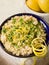 Risotto with lemon and parsley