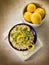 Risotto with lemon and parsley