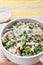 Risotto with Peas Mushrooms and Parmesan