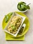 Risotto with pesto sauce