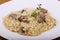 Risotto wich chicken hearts