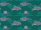 Risso`s Dolphin Cartoon Background Seamless Wallpaper