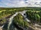 Ristafallet waterfall in the western part of Jamtland is listed as one of the most beautiful waterfalls in Sweden