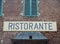 ristorante (restaurant) sign