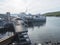 Ritsem, Norrbotten, Sweden, Agust 7, 2021: Ferry boat ship transport MS Storlule over lake Akkajaure to Anonjalmme
