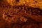 Ritual pots in the cave of Balankanche. Balancanche  are the most famous Maya cave sites, near Chichen Itza, in Mexico.