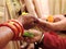 Rituals of traditional Hindu wedding, India