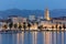 Riva promenade at night. Split. Croatia