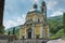 Riva San Vitale and Tempio di Santa Croce on lake Lugano, Switzerland