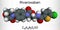 Rivaroxaban molecule. It is an anticoagulant and the orally active direct factor Xa inhibitor. Molecular model