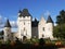 Rivau Castle and Halloween decor in Indre et Loire near Chinon.