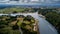 River Aber Wrach And Landscape In Region Landeda At The Finistere Atlantic Coast In Brittany, France